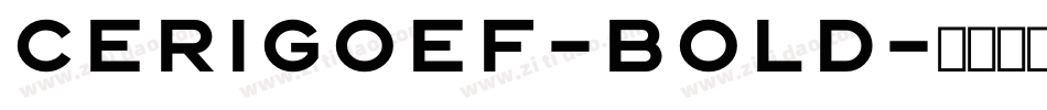 CerigoEF-Bold字体转换