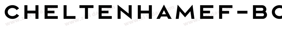 CheltenhamEF-Bold字体转换