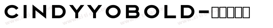 CindyyoBold字体转换