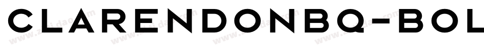 ClarendonBQ-Bold字体转换