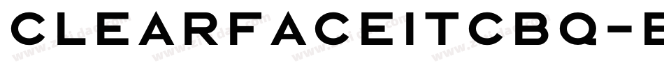 ClearfaceITCBQ-Bold字体转换