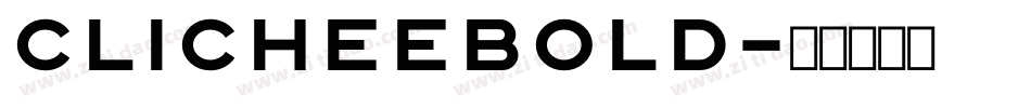 ClicheeBold字体转换