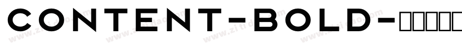 Content-Bold字体转换