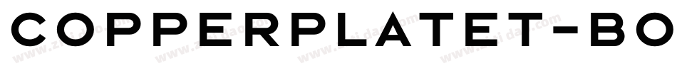 CopperplateT-Bold字体转换