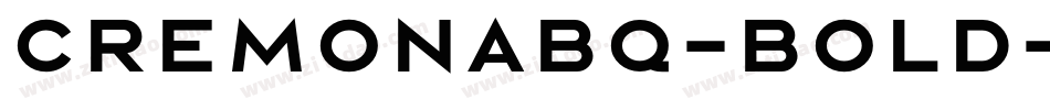 CremonaBQ-Bold字体转换