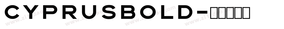 CyprusBold字体转换