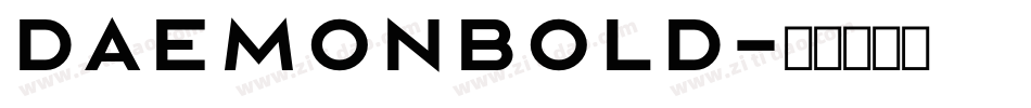 DaemonBold字体转换