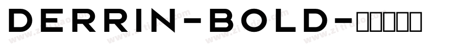 Derrin-Bold字体转换