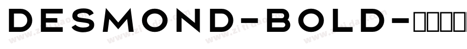 Desmond-Bold字体转换