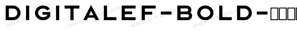DigitalEF-Bold字体转换