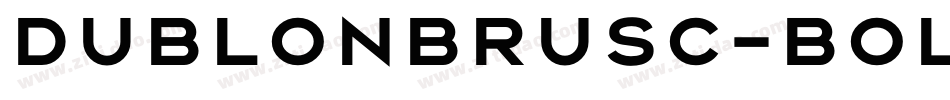 DublonBrusC-Bold字体转换