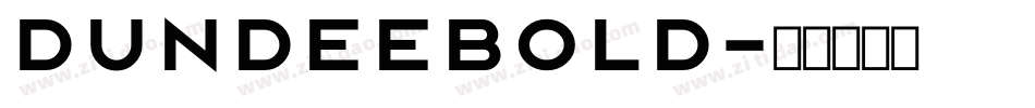 DundeeBold字体转换