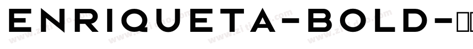 Enriqueta-Bold字体转换