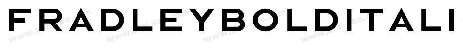 FradleyBoldItalic-d5oZ字体转换
