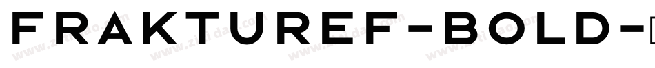 FrakturEF-Bold字体转换
