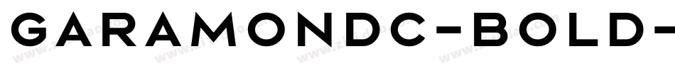 GaramondC-Bold字体转换