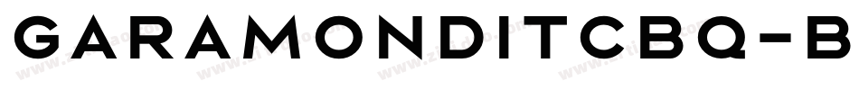 GaramondITCBQ-Bold字体转换