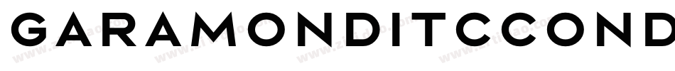 GaramondITCCondensedBQ-Bold字体转换