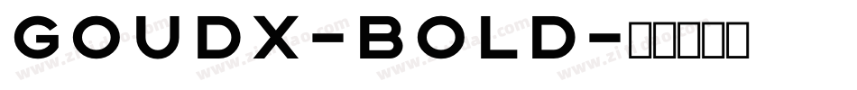 Goudx-Bold字体转换