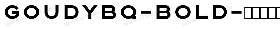 GoudyBQ-Bold字体转换