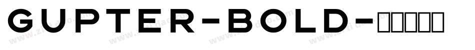Gupter-Bold字体转换