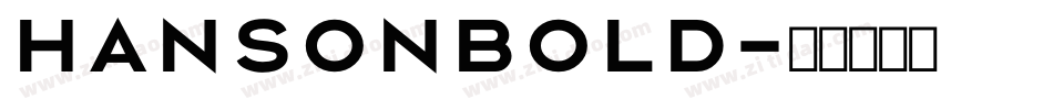 HansonBold字体转换