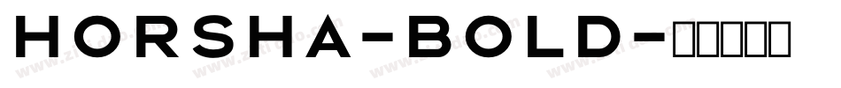 Horsha-Bold字体转换