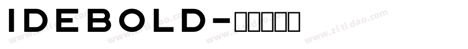IDEBold字体转换