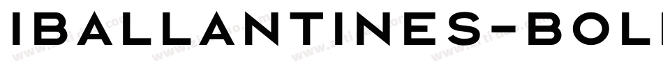 Iballantines-Bold字体转换