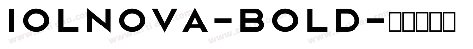 Iolnova-Bold字体转换