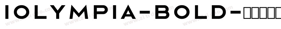 Iolympia-Bold字体转换