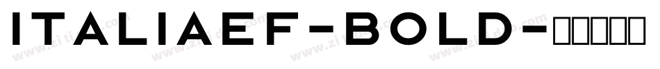 ItaliaEF-Bold字体转换