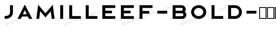 JamilleEF-Bold字体转换