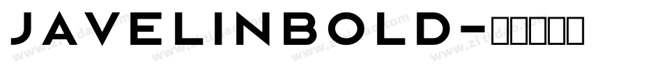 JavelinBold字体转换