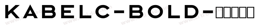 KabelC-Bold字体转换