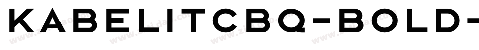 KabelITCBQ-Bold字体转换