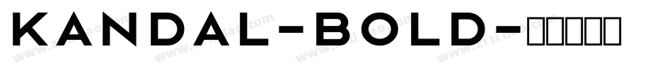 Kandal-Bold字体转换