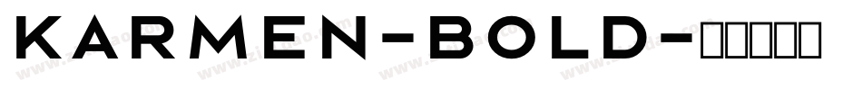 Karmen-Bold字体转换