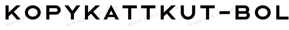 KopyKattKut-Bold字体转换