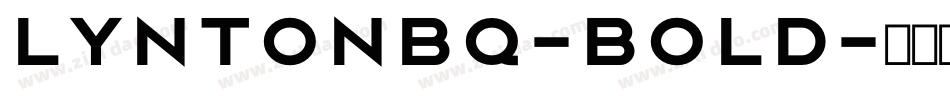 LyntonBQ-Bold字体转换
