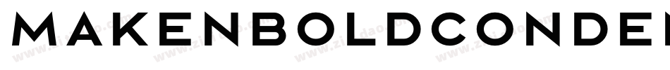 MakenBoldCondensed-p7ZOZ字体转换