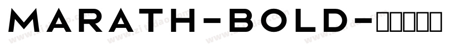 Marath-Bold字体转换