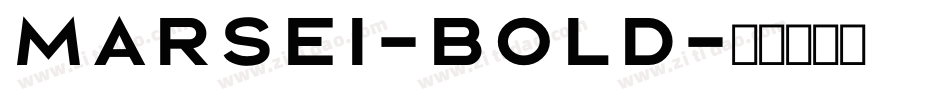 Marsei-Bold字体转换