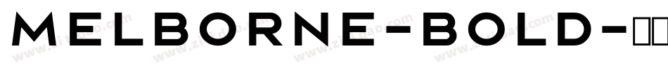 Melborne-Bold字体转换