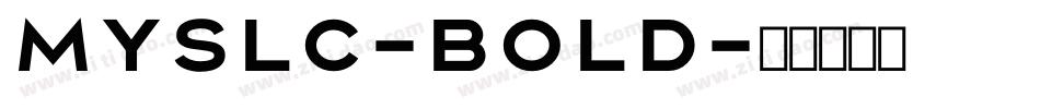MyslC-Bold字体转换