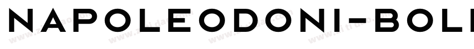 Napoleodoni-Bold字体转换