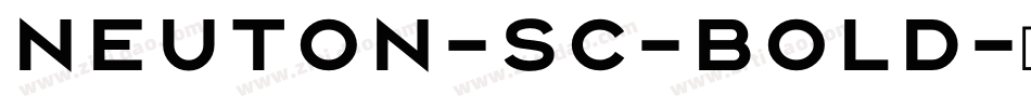 Neuton-SC-Bold字体转换