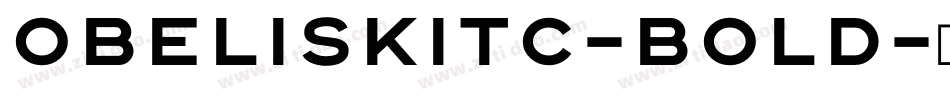 ObeliskITC-Bold字体转换