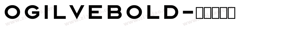 OgilveBold字体转换