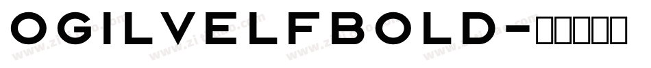 OgilveLFBold字体转换